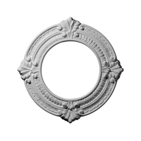 11 1/8in. OD x 6 1/8in.ID x 5/8in.P Benson Ceiling Medallion No Finish